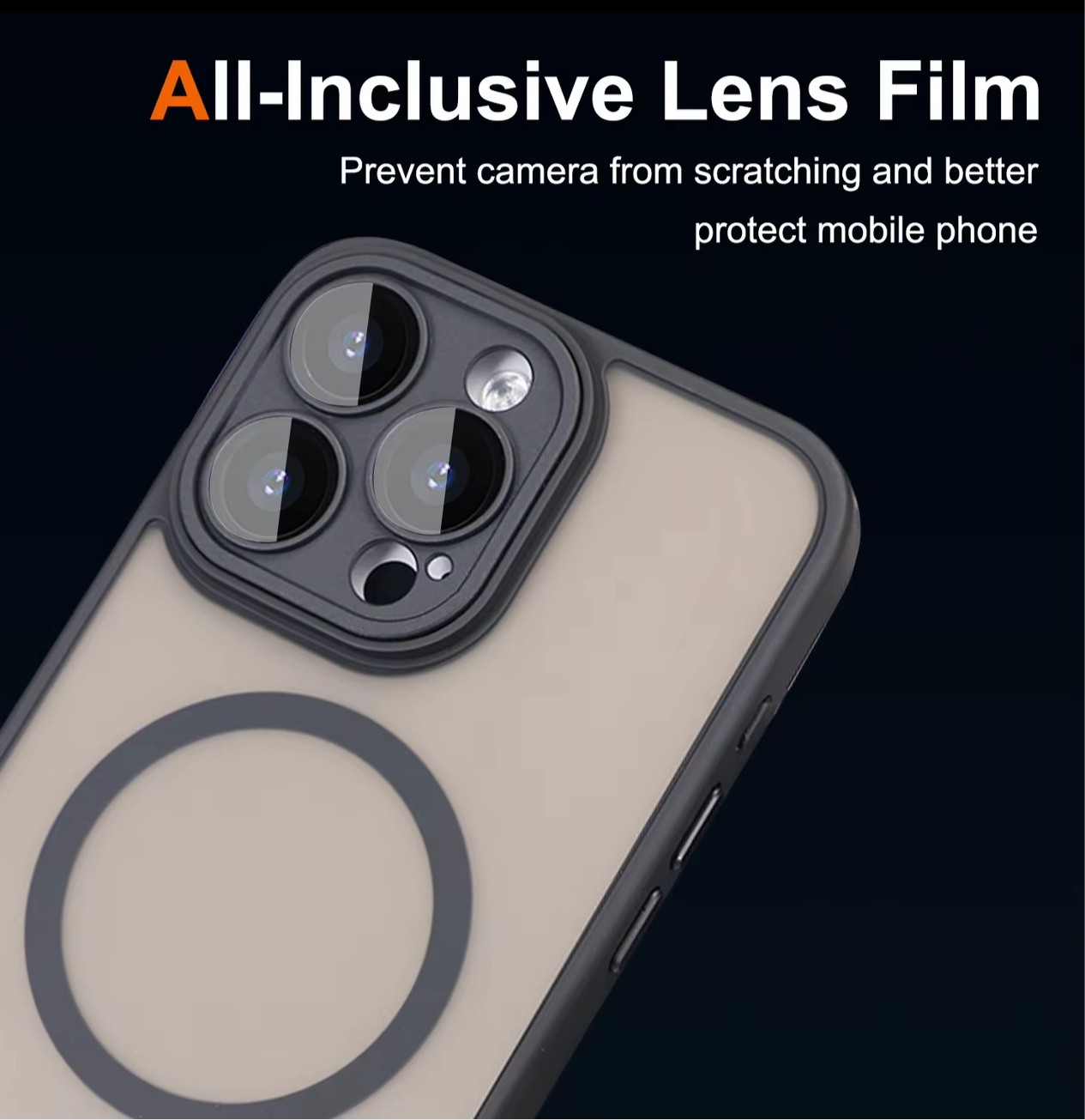 Case For Apple iPhone 13 14 15 16 Pro Max Matte Shockproof Frosted Case With MagSafe